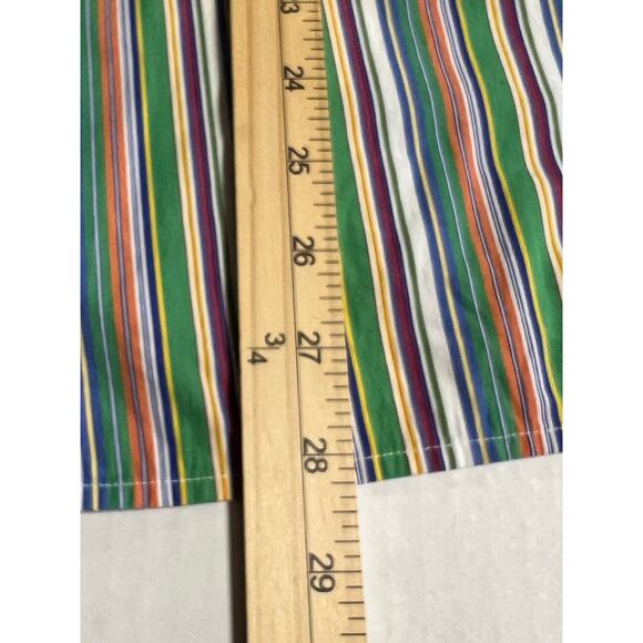 Vintage Y2K Lauren Ralph Lauren LRL Button Up Shirt Striped Cotton Roll Tab 3X - Picture 10 of 16